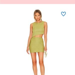 Superdown Eleanor Skirt Set in Olive